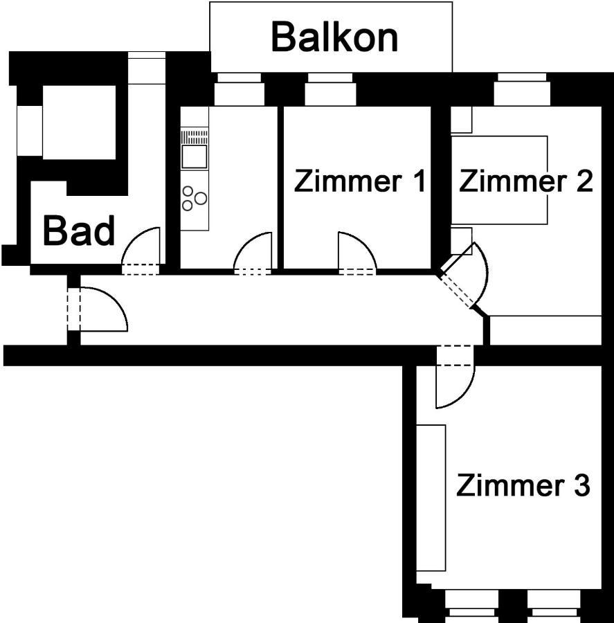 Apartment Clara Chemnitz  Exteriér fotografie